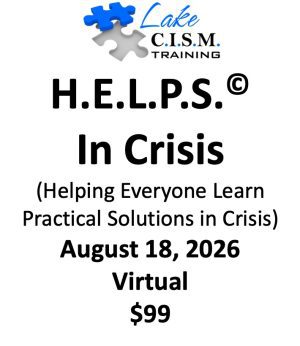 August 18, 2026 - Virtual H.E.L.P.S.