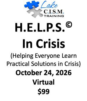 October 24, 2026 - Virtual H.E.L.P.S.